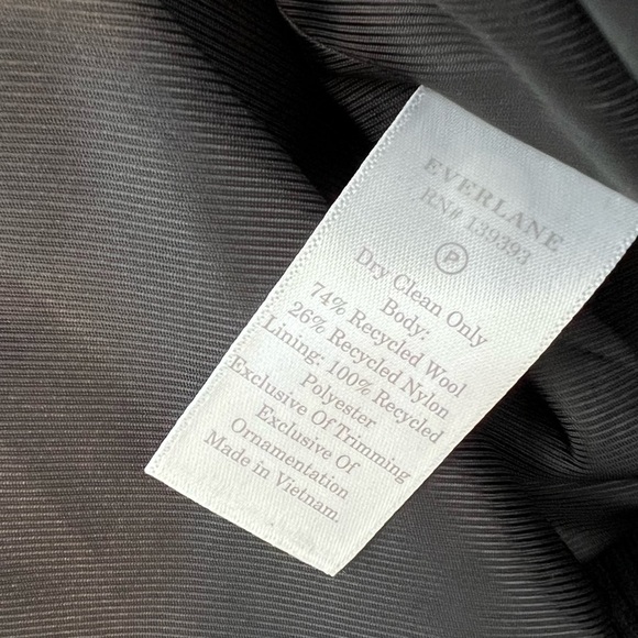 NWT everlane the rewool varsity bomber jacket button wool puffer - Picture 14 of 16